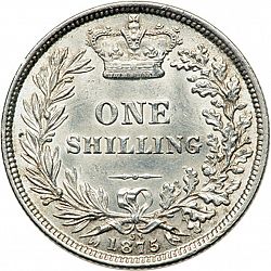 Large Reverse for Shilling 1875 coin