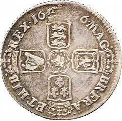 Large Reverse for Shilling 1696 coin