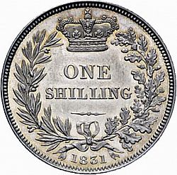 Large Reverse for Shilling 1831 coin