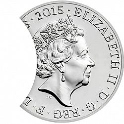 Large Obverse for £20 2015 coin