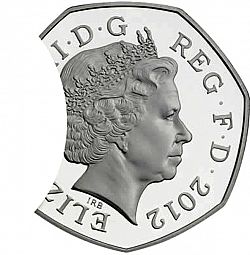 Large Obverse for 20p 2012 coin