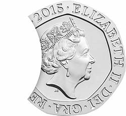Large Obverse for 20p 2015 coin