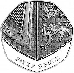 Large Reverse for 20p 2012 coin