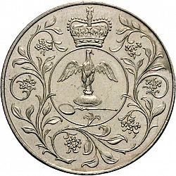 Large Reverse for 25p 1977 coin