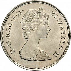 Large Reverse for 25p 1981 coin