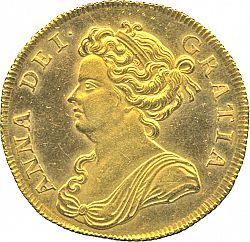 Large Obverse for Two Guineas 1713 coin