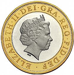 Large Obverse for £2 2003 coin