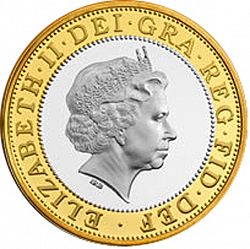 Large Obverse for £2 2003 coin