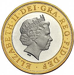 Large Obverse for £2 2005 coin