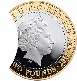 Large Obverse for £2 2012 coin