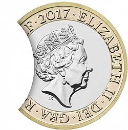 Large Obverse for £2 2017 coin