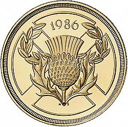 Large Reverse for £2 1986 coin