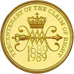 Large Reverse for £2 1989 coin