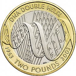 Large Reverse for £2 2003 coin