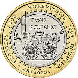 Large Reverse for £2 2004 coin