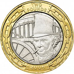 Large Reverse for £2 2006 coin