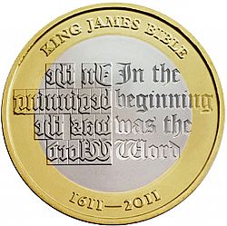 Large Reverse for £2 2011 coin