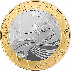 Large Reverse for £2 2012 coin