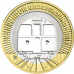 Large Reverse for £2 2013 coin