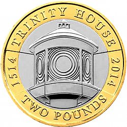 Large Reverse for £2 2014 coin