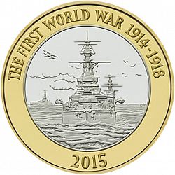 Large Reverse for £2 2015 coin