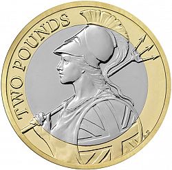 Large Reverse for £2 2015 coin