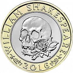 Large Reverse for £2 2016 coin