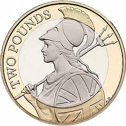 Large Reverse for £2 2017 coin