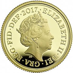 Large Obverse for Two Pounds 2017 coin