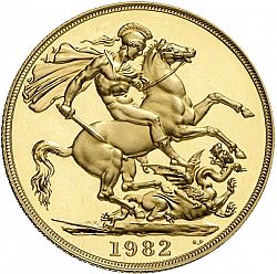 Large Reverse for Two Pounds 1982 coin