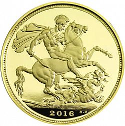 Large Reverse for Two Pounds 2016 coin