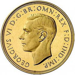 Large Obverse for Two Pounds 1937 coin