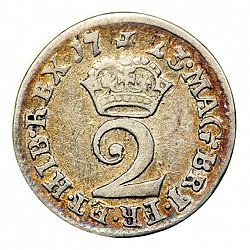 Large Reverse for Twopence 1723 coin