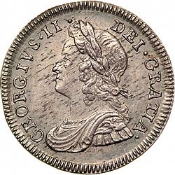 Large Obverse for Twopence 1740 coin