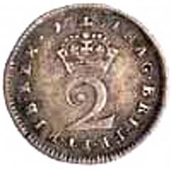 Large Reverse for Twopence 1731 coin