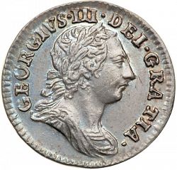 Large Obverse for Twopence 1763 coin