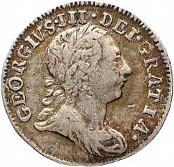 Large Obverse for Twopence 1786 coin