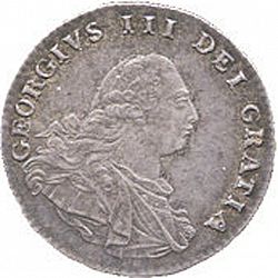 Large Obverse for Twopence 1792 coin