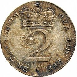 Large Reverse for Twopence 1817 coin