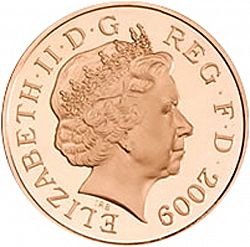 Large Obverse for 2p 2009 coin