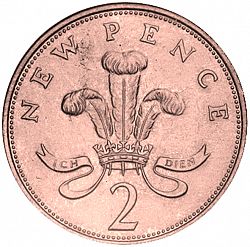 Large Reverse for 2p 1971 coin