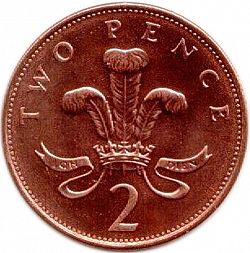 Large Reverse for 2p 1992 coin
