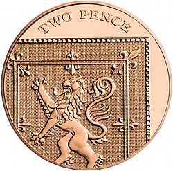 Large Reverse for 2p 2009 coin