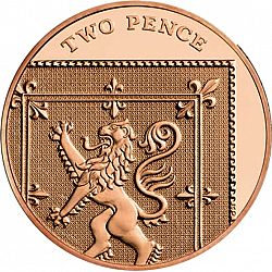 Large Reverse for 2p 2013 coin