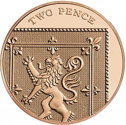 Large Reverse for 2p 2017 coin