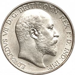 Large Obverse for Florin 1905 coin