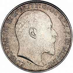 Large Obverse for Florin 1908 coin