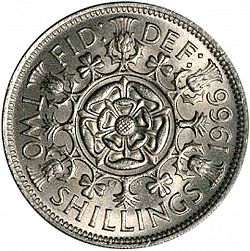 Large Reverse for Florin 1966 coin