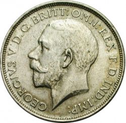 Large Obverse for Florin 1914 coin