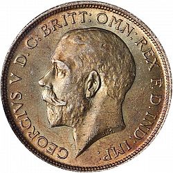 Large Obverse for Florin 1915 coin
